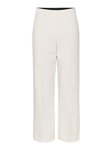 VERO MODA Damen Vmsandy Hr Straight Ankle Pant Noos Hose, Birch, L / 34L EU
