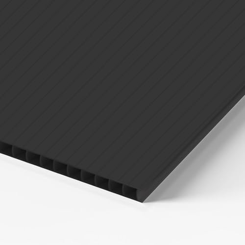 Opiniones de Plastico negro los 10 mejores. 39 Lámina de Coroplast de 244 x 122 cm | 1 Hoja De Plástico Corrugado color Negro de 4mm de grosor | Ideal para Publicidad, Figuras y Manualidades