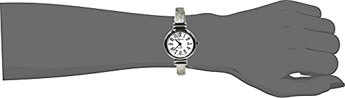 Wincci 2661-Q-TIME Women Classic Silver Tone Easy Read Bangle Cuff Watch thumb #4