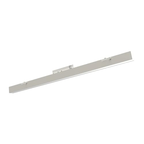damastoreitalia Barra LED Lineare per Binario Monofase 36W CCT Switch e Dimmer Integrato 4680 Lumen Fascio 110° Alluminio Bianco IP20 220V (Bianco)
