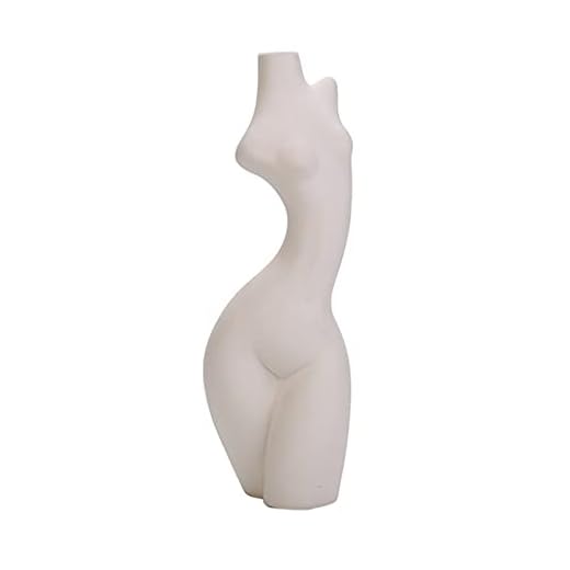 Body Vase Kvinnlig Form Kroppsformad Skulptur Hobo Room Kontorsdekoration Kurvig Kvinnlig Form Bud Vas Chic Morden Gåva (Color : A)