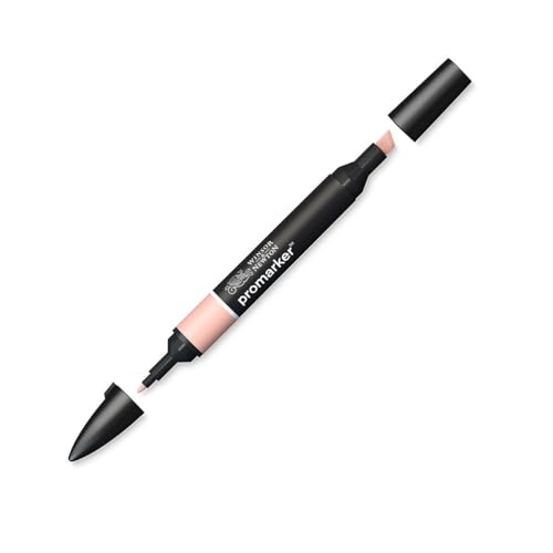 Image of Winsor & Newton Promarker, Alcohol Based Markers, Soft Peach (O138), Double Tipped Drawing Marker Set for Artists, Graphic Designers, Illustrators - Chisel & Fine Twin Tip, Streak Free Coverage