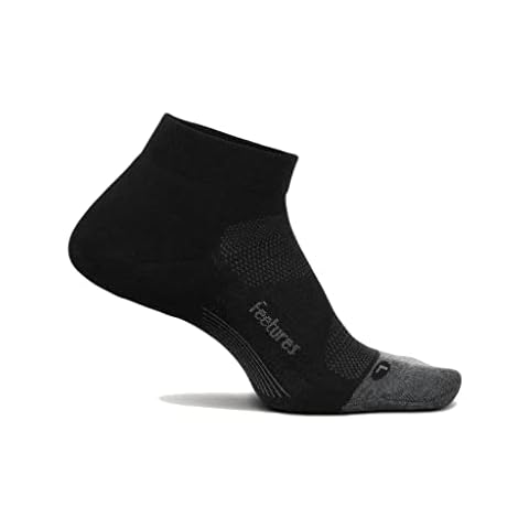 Feetures Elite Max Cushion Low Cut Socks, Black - Large Cover