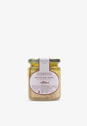 QUARENTENA - Bonito del Norte en Aceite de Oliva Virgen Extra, Producto Gourmet, Pesca Artesanal, 230g, Hecho en España