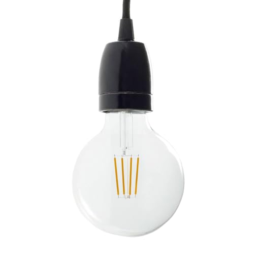 creative cables Kit Douille E27 en Porcelaine - Noir