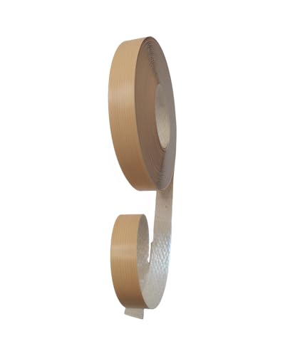 Image of HGKJHFmelamine Edging Tape. 13 /16in*25ft,pre Coated with hot melt Adhesive Flexible Veneer Edge Edging, Used for Cabinet and Furniture Maintenance (No6-yellow Stripe, 13 /16in*25ft)