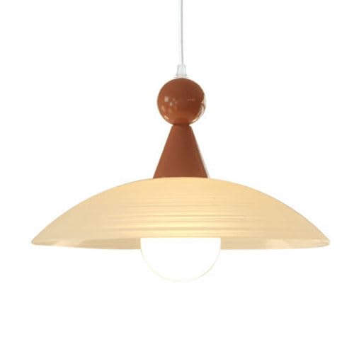 Lustre suspension rétro verre E27 pour éclairage chaleureux salle à manger