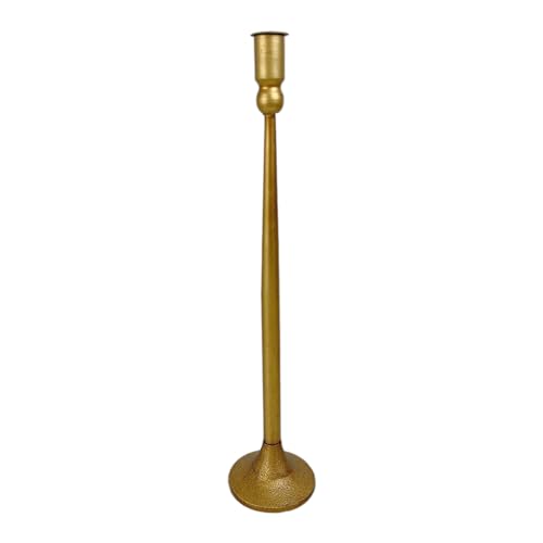 WOZUN Soporte de metal vintage para candelabros de imitación de latón decorativo para centros de mesa