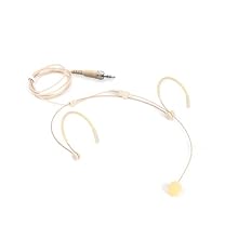 High-Quality Sound: The headset microphone features an omnidirectional condenser microphone that delivers clear and natural sound, perfect for all kinds of live performances and productions. Compatibility: The headworn microphone features a 3.94-foot...