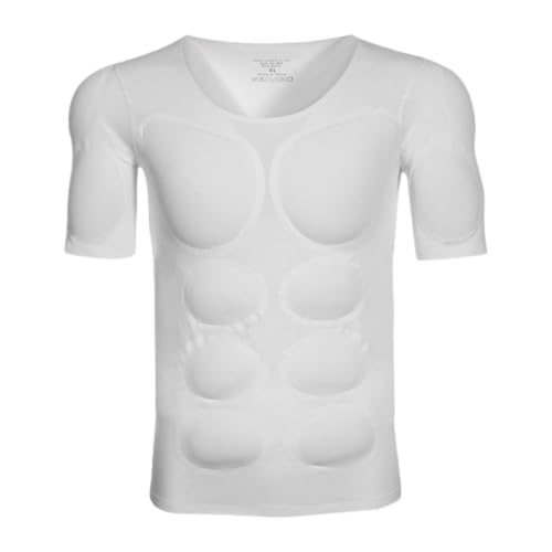 Camiseta acolchada con pecho artificial que soluciona la falta de volumen en disfraces