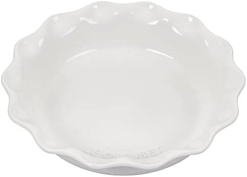 Le Creuset Stoneware 9" Heritage Pie Dish, White