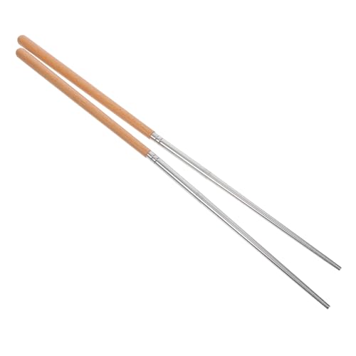 Stainless Steel Heat-Insulated Cooking Chopsticks (Pair)