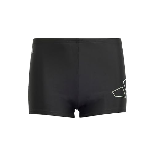 adidas Men's Big Bars Swim Boxers, Black, 42