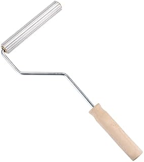 sourcing map Fiberglass Paddle Roller 5"x0.8" Aluminum Alloy Bubble Removing Horizontal Laminating Roller
