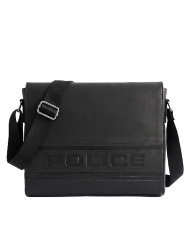 Police Store Police Infinity Series Leather Messenger Bag - Image 2