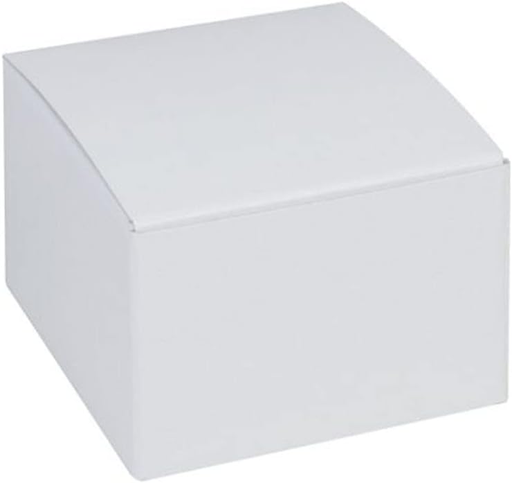 EGP One-Piece Gift Boxes 3 x 3 x 2" (White), 100 Boxes