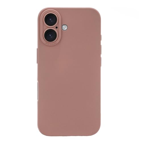 LOOKSEVEN Soft Silicone Phone Case for iPhone 16 Plus, Pink (6.7 inch)