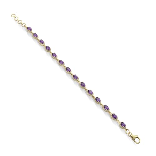 Bracelet rivière améthyste le cadeau délicat pour elle