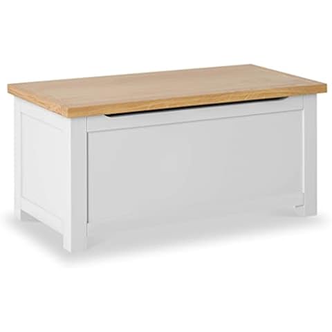 RoselandFurniture Farrow Grey Wooden Storage Box Cover