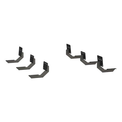 Estribos laterales acero inoxidable negro Luverne Ram 1500 miniatura 2
