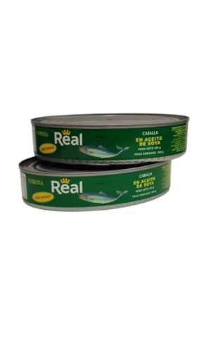 CABALLA EN ACEITE DE SOJA - CORONA REAL - SARDINAS EN ACEITE DE SOYA - PACK DE 2-425 G