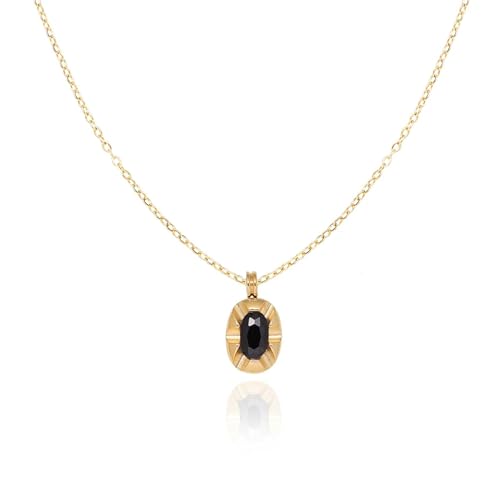 Collier noir vintage et bijoux simples de mode aux finitions soignées