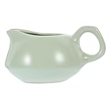 Alipis Keramik Sauce Boat mit Henkel Hitzebeständiger Saucenkrug für Dressings und Milch Vielseitiger Großer Servierbehälter für Soßen und Tee Spülmaschinenfest Elegantes Design