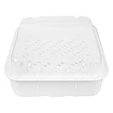 MAGICLULU Mikrowellen Dampfgarer aus Pp mit Deckel Gesunde Dampfgar Technologie für Gemüse Quadratischer Mikrowellen Gemüse Dampfgarer zum Schonenden Kochen und Erwärmen
