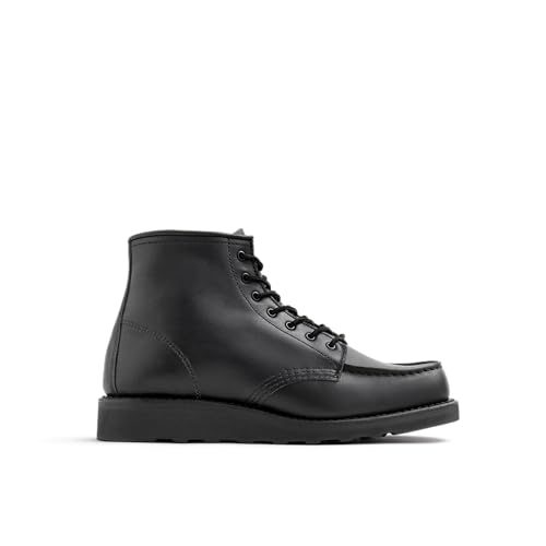 Image of Red Wing Shoes Heritage Classic Moc 3380 Women Boot, Black, 5 B | Medium (B), Black Boundary, Full Grain Leather, Goodyear Welt, Traction Tred Wedge Outsole