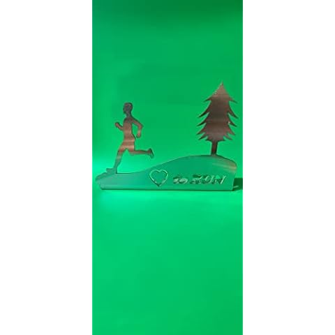 Quickflame Runner Metal Art -Desk Sculpture with Love to Run Design (Male Runner-LTR) Cover