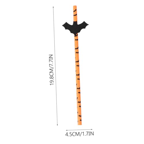 Set de 50 Pitillos de Papel para Fiesta Halloween miniatura 2