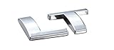 Aimoll 1x Replacement for LT Letter Plastic Emblem, 3D Badge Chevrolet Cruze Silverado (Chrome)