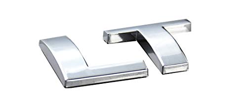 chevrolet silverado emblem - Aimoll 1x Replacement for LT Letter Plastic Emblem, 3D Badge Chevrolet Cruze Silverado (Chrome)