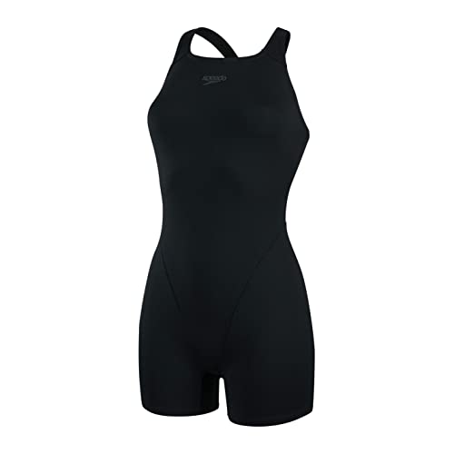 Speedo Bañador Legusit Eco Endurance+, Traje De Pierna Mujer, Negra, 34