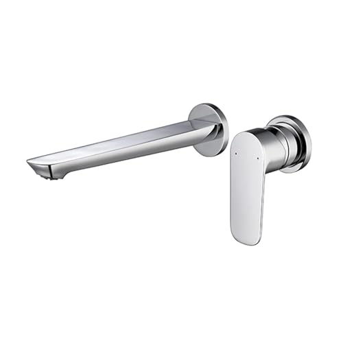 Grifo de latón para lavabo de baño mezclador de pared 2