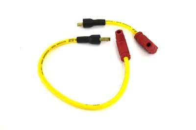 V-Twin 32-0655 Accel Yellow 8.8mm Spark Plug Wire Set