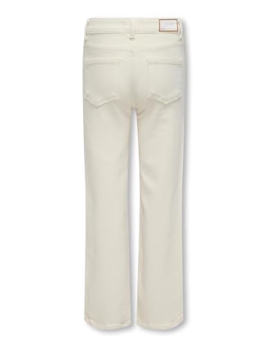 Vaqueros anchos niñas para colegio y parque vaquero cropped ecru KOGJUICY moda infantil 2