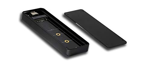 Carcasa M.2 NVMe SSD a USB 3.1 negra miniatura 3