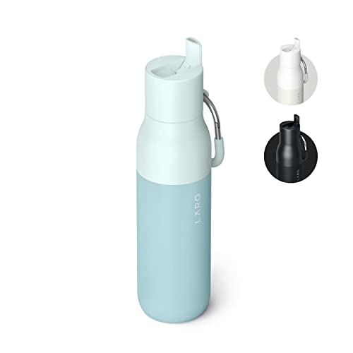 LARQ Flip Top 25oz - Insulated Stainless Steel Water Bottle with Straw | BPA Free | Reusable for Sports, Gym, Travel | Keeps Drinks Cold, Seaside Mint