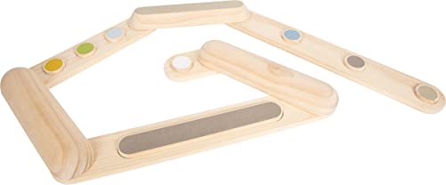 small foot Balance Beams "Adventure", wooden exercise toy for kids aged 3+ years, usable on both sides, Prod. 12241