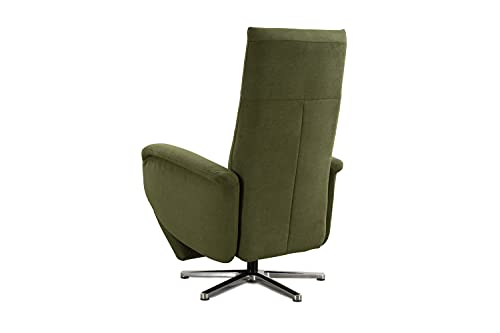 CAVADORE TV-Sessel Juba / Pflegeleichter Fernsehsessel mit Aufstehhilfe + elektrisch verstellbarer Relaxfunktion / 2 E-Motoren / 75 x 112 x 82 / Soft Clean Bezug, Grün – Bild 7
