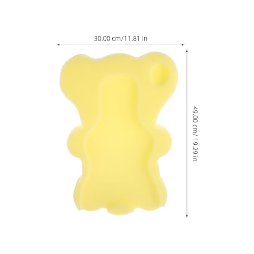 Image of Totority Baby Bath Mat Soft Sponge Cushion for Newborns Non-Slip Bath Pad Support for Infant Bathtub and Sink 19X12 Inch Breathable Baby Sponge Cushion