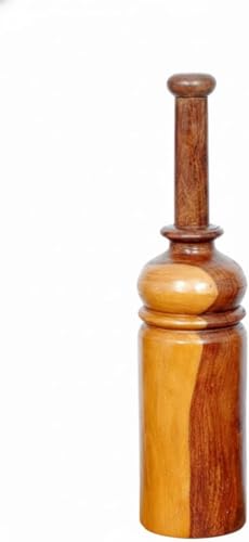 Image of CD Design (4kg - 5kg) Wooden Mugdar, Handcrafted Indian Exercise Club, Premium Wood, Traditional Fitness Training Equipment (4, Kilograms)