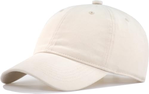 Image of TSSGBL Vintage Cotton Washed Baseball Cap S to XXL Unstructured Low Profile Adjustable Distressed Dad Hat for Men Women
