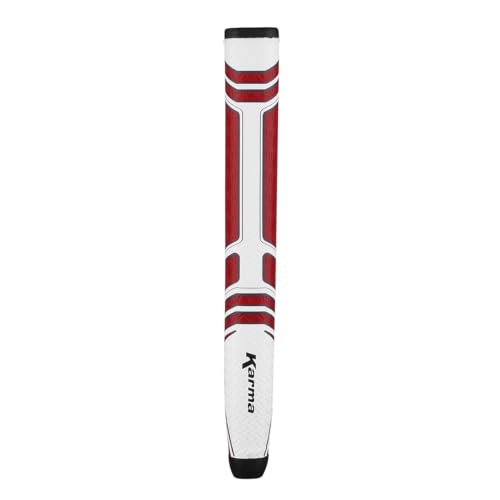 Karma Big Softy 1.3 Oversize Putter Grip White/Red/Black Polyurethane 10.75' Length