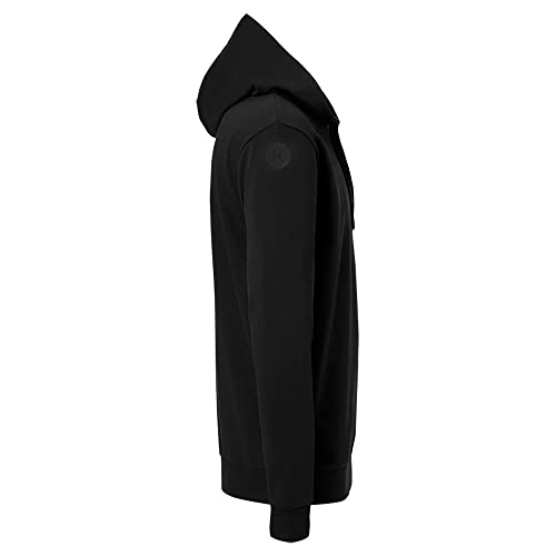 Sweat à capuche noir Kempa pour rester au chaud après l'effort sans transpirer - 3
