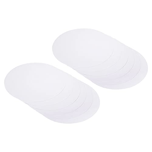 Papier cartonné rond 33 cm blanc PATIKIL pour artisanat loisirs créatifs 40 pièces