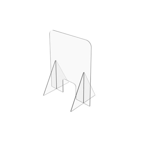 USA Industrials Clear Sneeze Guard - 1/8" T x 24" W x 36" H - 12" W x 6" H Slot, PK12 BULK-PD-108-1 Each