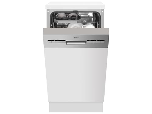 Amica Teilintegrierter Geschirrspüler 45cm silber Aqua Stopp OpenDry Türöffnung