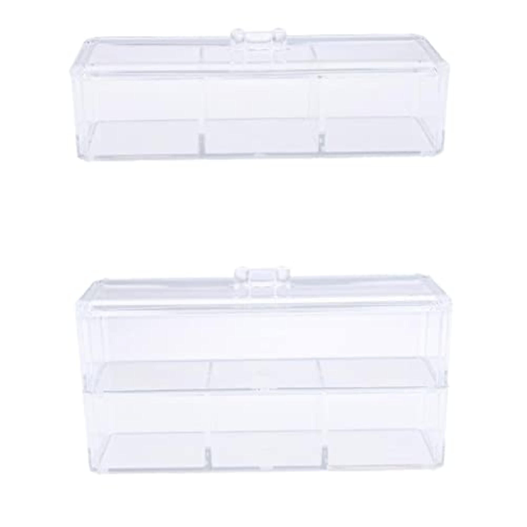 Dustproof Acrylic Makeup Cotton Pad Swab Storage Case